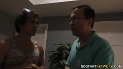 Cuckold brother and dad watch Lana Rhoades takes BBC