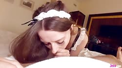 Teen Hotel Maid Gets Her Pussy Filled With Cum
