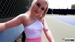 Bang Real Teens Haley Spades - Goes Buckwild At A Public Tennis Court